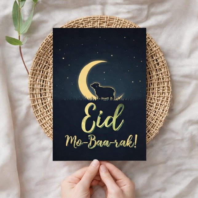 Eid Al Adha Mubarak Elegant Får Kort (Skapare uppladdad)