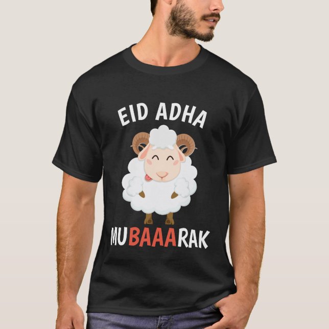 Eid Al Adha Mubarak för muslimsk räkning T Shirt (Framsida)