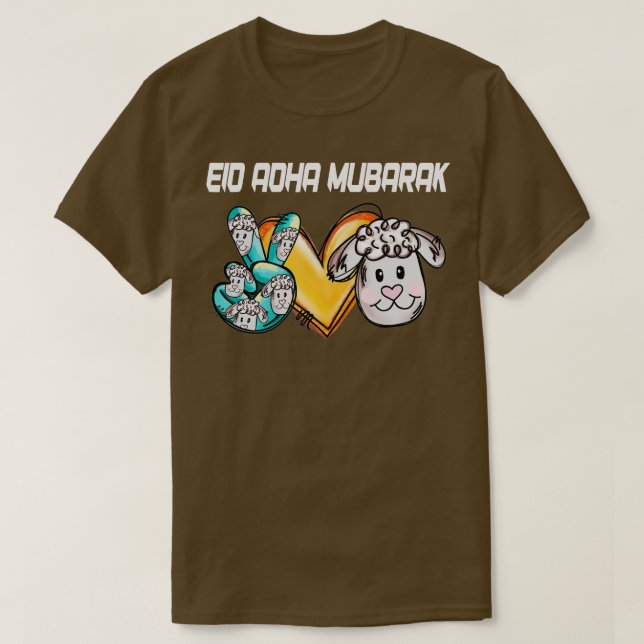 Eid Al Adha Mubarak Islamic Novelty for Muslims T Shirt (Design framsida)