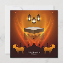 Eid Al Adha Mubarak Kaba Shareef Get Islamisk Julkort