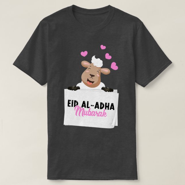 Eid Al Adha Mubarak Kareem Funny Lycklig Eid Adha  T Shirt (Design framsida)