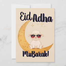 Eid Al Adha Mubarak Söt Får Mjukpapperkort Inbjudningar
