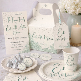 Eid  Al Adha Personalized Eid Mubarak Muslim Presentetikett