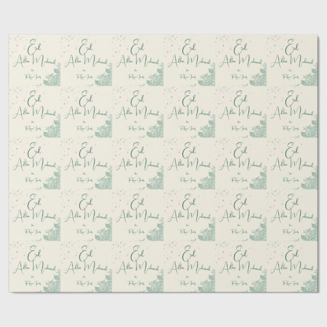Eid Al Adha Sage Grön Middag  Presentpapper (Seam)