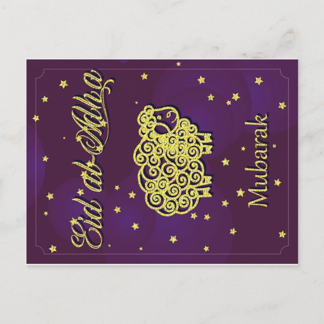 Eid al-adhi-mubaral-vykort vykort (Framsida)