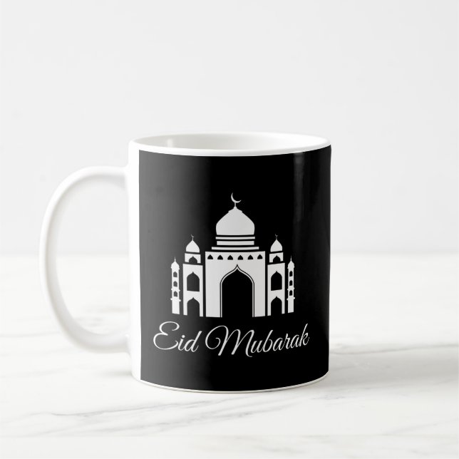 Eid Al Fitr Eid El Adha Muslim Firande Mosque Kaffemugg (Vänster)