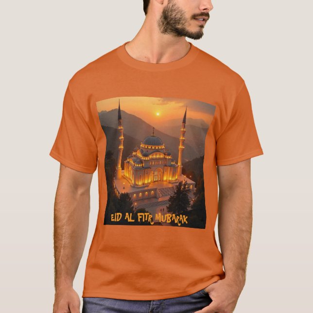 Eid Al Fitr Festive Guld Art Tshirt För manar T Shirt (Framsida)