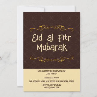 Eid al Fitr Firande Inbjudningar