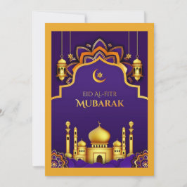 Eid Al-Fitr-gratulationskort Tack Kort