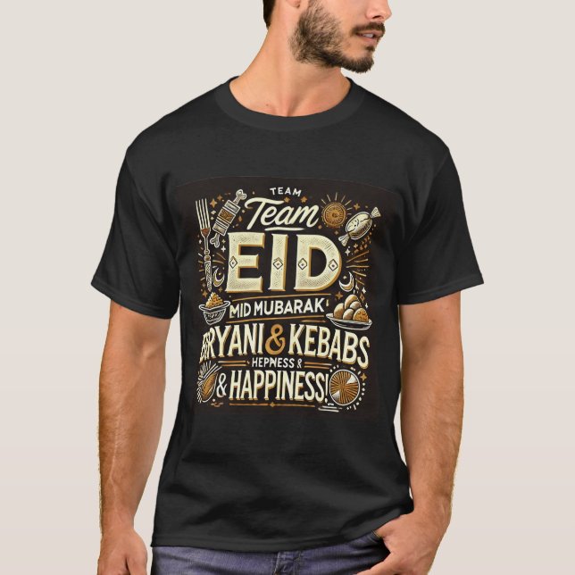Eid Al Fitr Mubarak Biryani Tshirt För manar T Shirt (Framsida)