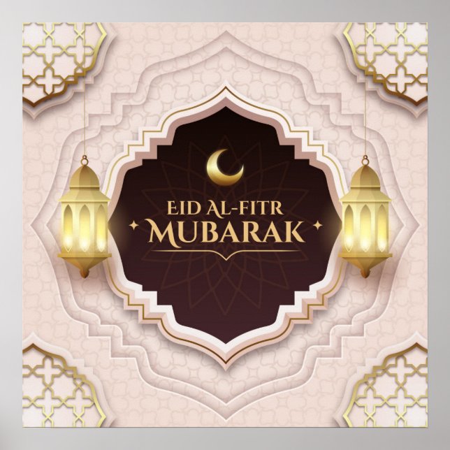 Eid Al-Fitr Mubarak Poster (Framsidan)
