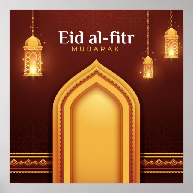 Eid Al-Fitr Mubarak Poster (Framsidan)