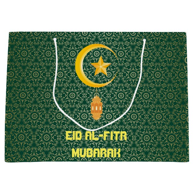 Eid al Fitr Mubarak Ramadan Kareem Måne Star (Framsidan)
