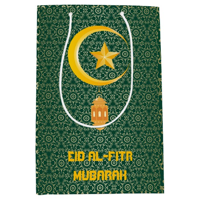 Eid al Fitr Mubarak Ramadan Kareem Måne Star (Framsidan)