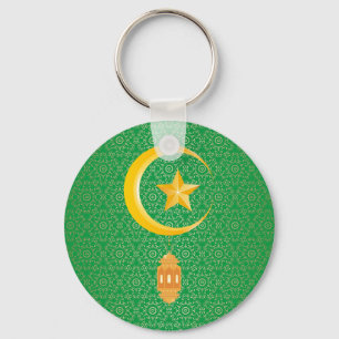 Eid al Fitr Mubarak Ramadan Kareem Måne Star Nyckelring