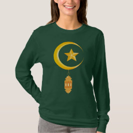 Eid al Fitr Mubarak Ramadan Kareem Måne Star T Shirt