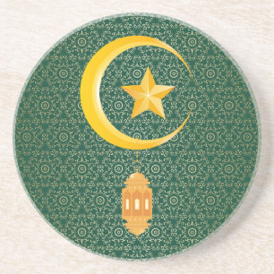 Eid al Fitr Mubarak Ramadan Kareem Måne Star Underlägg