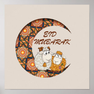 eid aladha mubarak 2025 poster