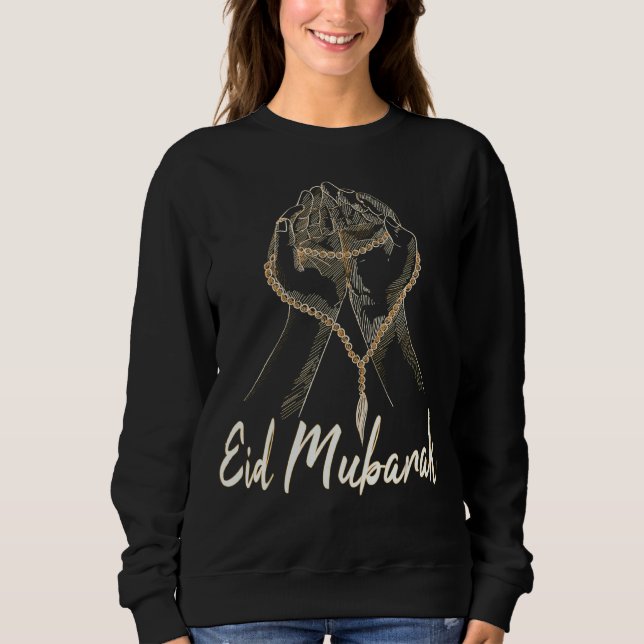 Eid Alfitr Mubarak Eid Mubarak Arabi Blsed Feas T Shirt (Framsida)