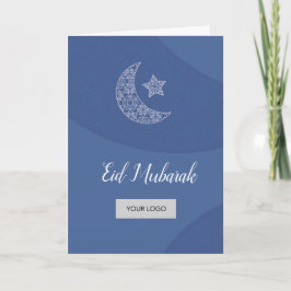 Eid Corporate Greeting Card - blått Kort