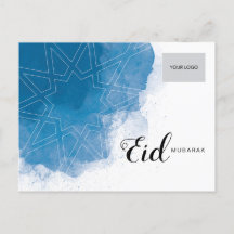Eid Corporate Postcard - blått