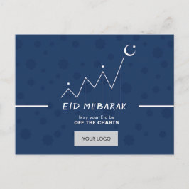 Eid Corporate Postcard - blått Inbjudan Vykort