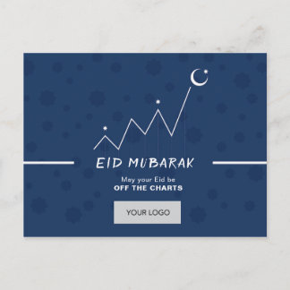 Eid Corporate Postcard - blått Inbjudan Vykort