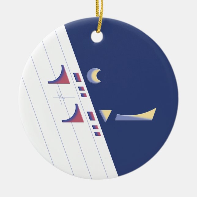 Eid Delight (Midnight) Julgransprydnad Keramik (Framsidan)