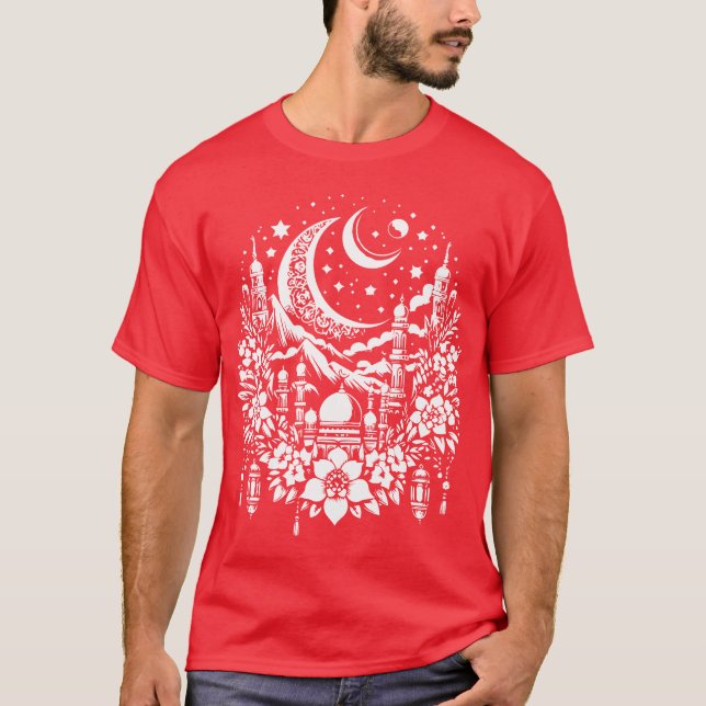 Eid Euphoria-Ramadan T Shirt (Framsida)