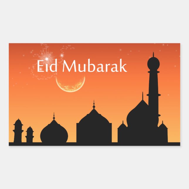 Eid Evening Himlar - Sticker Rektangulärt Klistermärke (Framsida)
