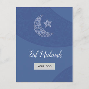 Eid företags vykort - blått