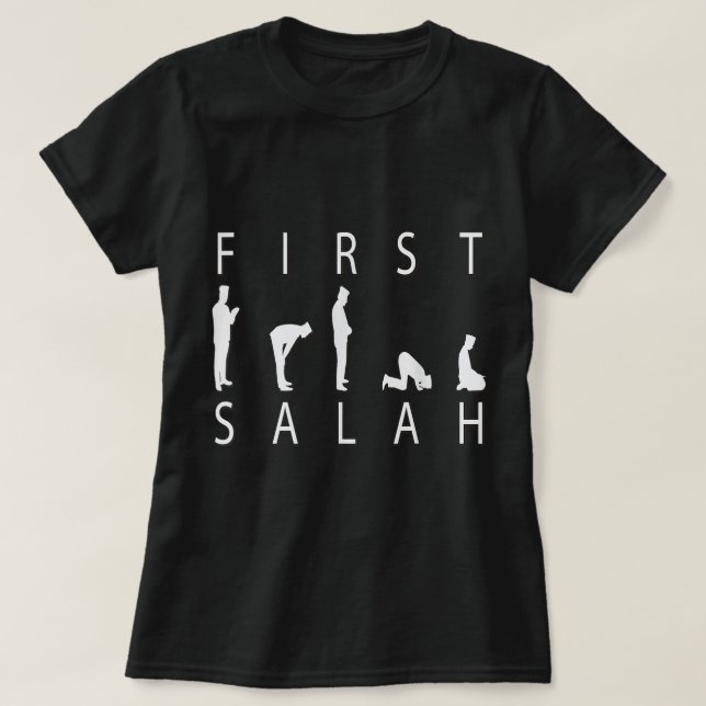 Eid Gifts för barn Manar Women First Salah Islamic T Shirt (Design framsida)