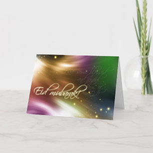 Eid hälsning - Eid mubarak Helgkort