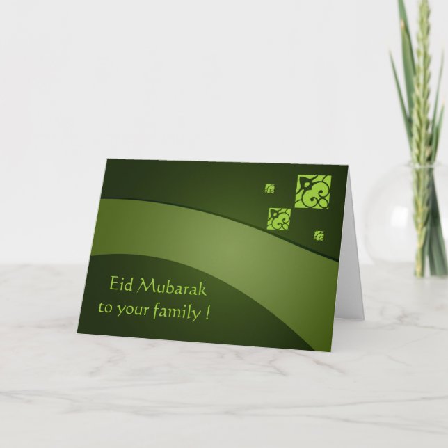 Eid hälsning helgkort (Framsida)