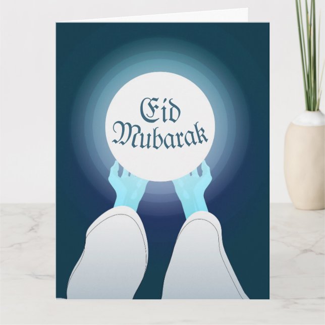 Eid-hälsningar Vikbar gratulationskort Kort (Framsida)
