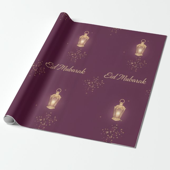 Eid-inslagspapper-rulle Presentpapper (Utrullad)
