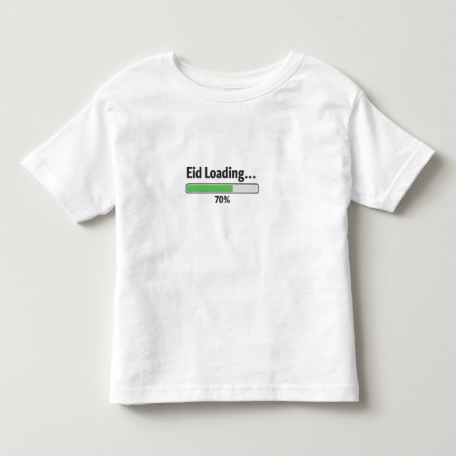 Eid Laddar 70% Rolig T-Shirt för Småbarn | Söt Ram (Framsida)