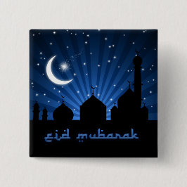 Eid Mosque Blue Night Knapp