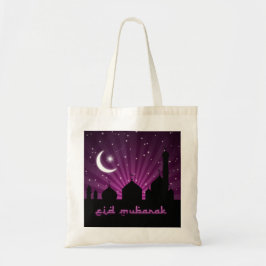 Eid Mosque Lila Night - Budget Tote Tygkasse