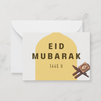 Eid Mubarak Al Quran Greeting Card Anteckningskort