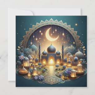 Eid Mubarak Anpassningsbar hälsningstext Julkort
