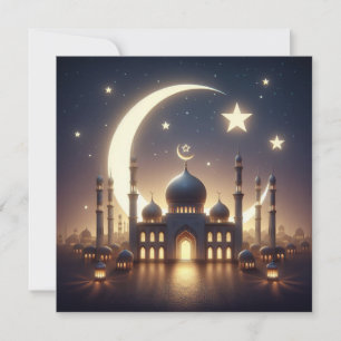 Eid Mubarak Anpassningsbar hälsningstext Julkort