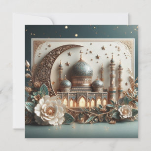 Eid Mubarak Anpassningsbar hälsningstext Julkort