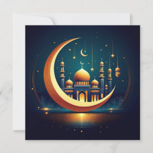 Eid Mubarak Anpassningsbar hälsningstext Julkort