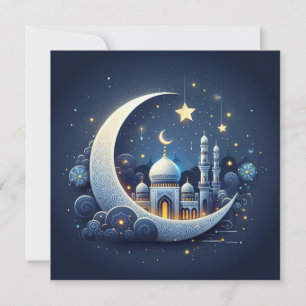 Eid Mubarak Anpassningsbar hälsningstext Julkort