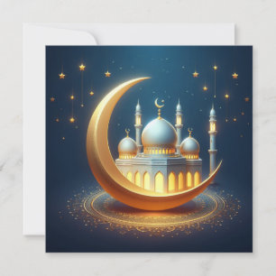 Eid Mubarak Anpassningsbara hälsningstext Julkort