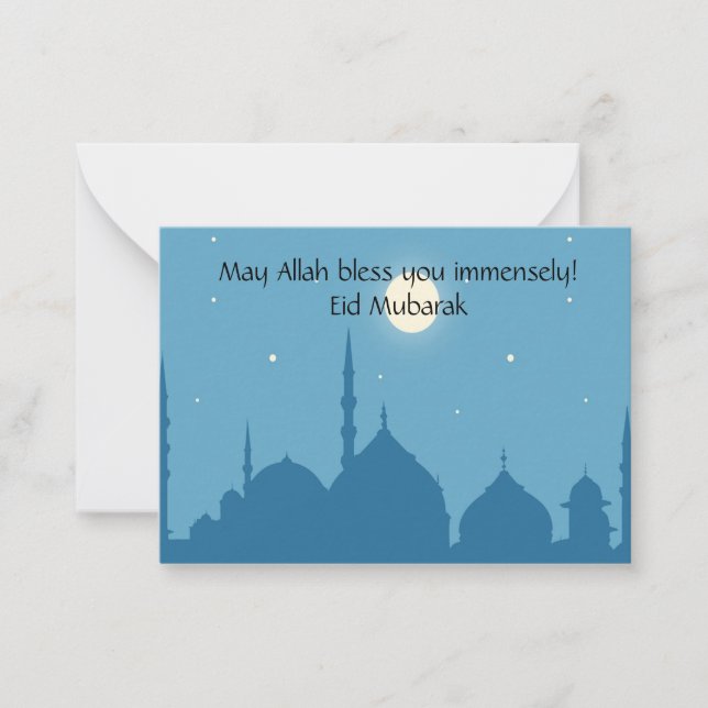 Eid Mubarak Anteckningskort (Framsida)