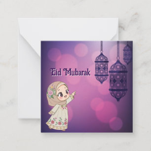 Eid Mubarak Anteckningskort