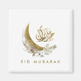 Eid Mubarak | Arabisk kalligrafi | GULD MÅNE Magnet