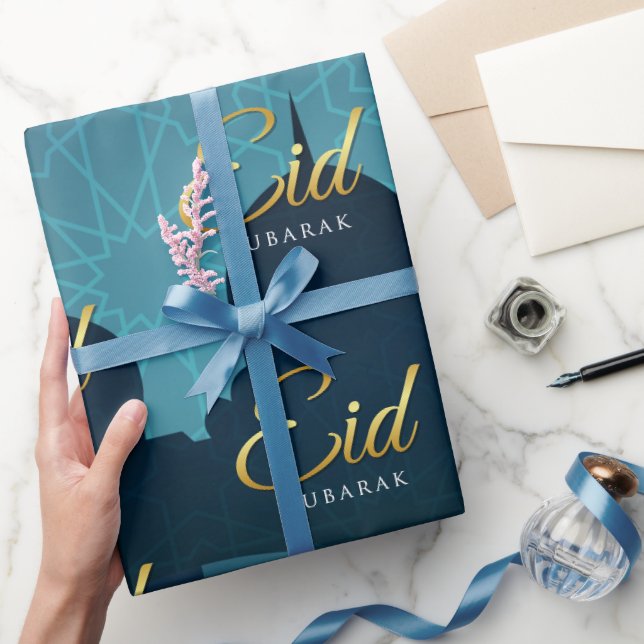 Eid Mubarak arabisk kalligrafi Presentpapper (Gifting)